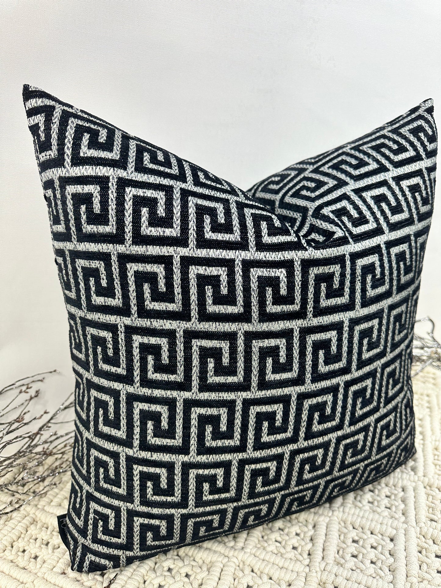 The Couture Cushion - The Black Harrington - Style No. 161