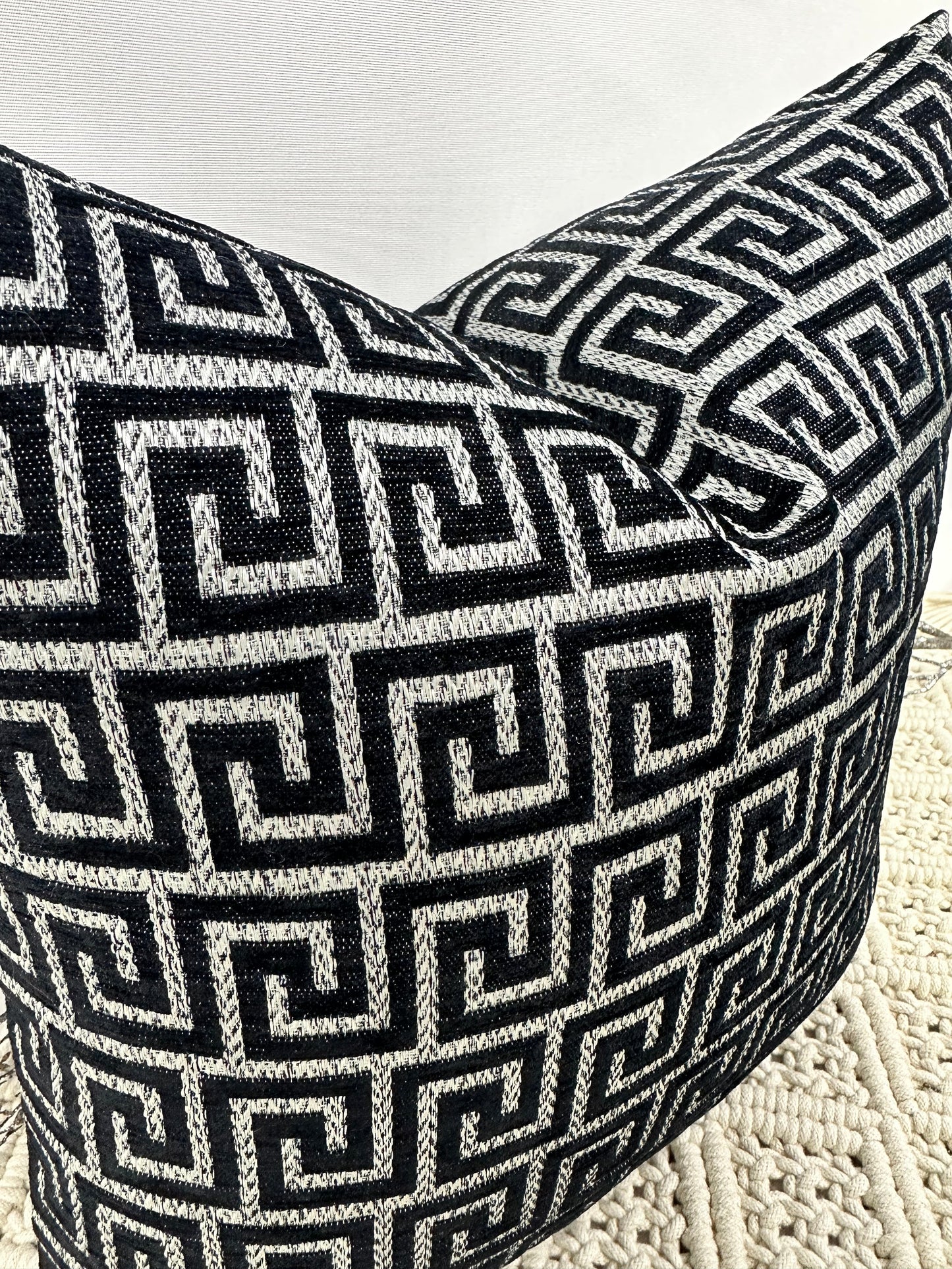 The Couture Cushion - The Black Harrington - Style No. 161