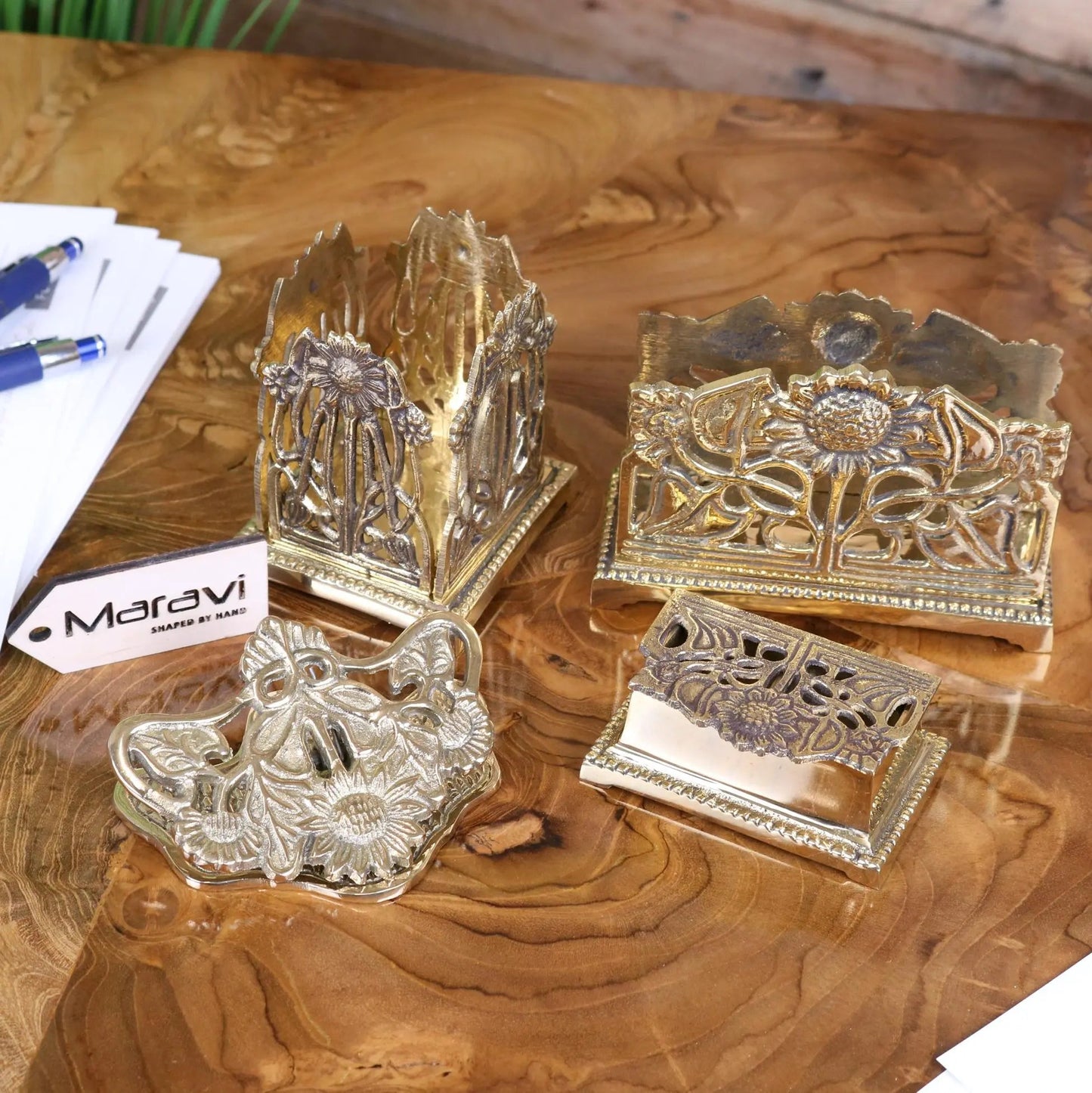 Newsa Sunflower Design Luxury Desk Accessories