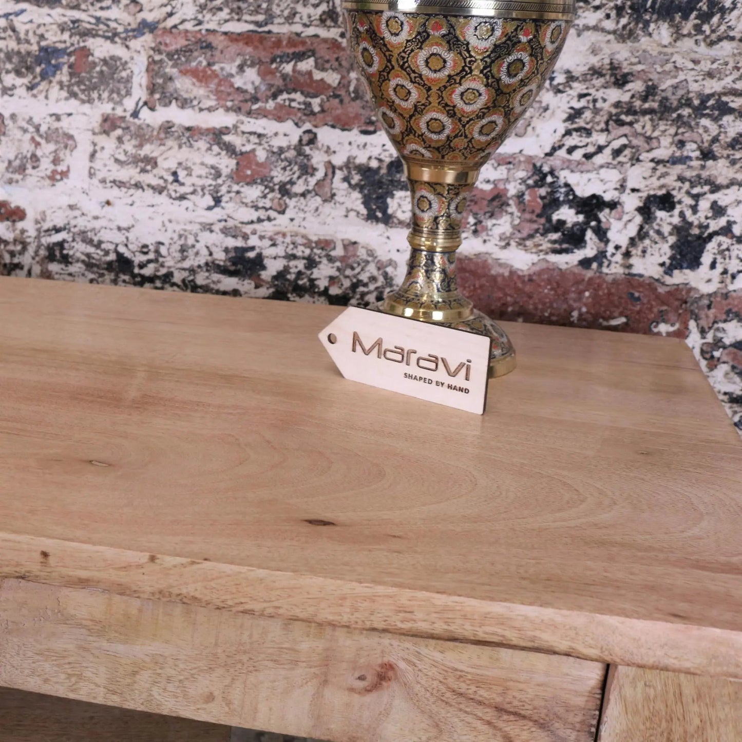 Golpur Solid Mango Wood Console Table Set of 3