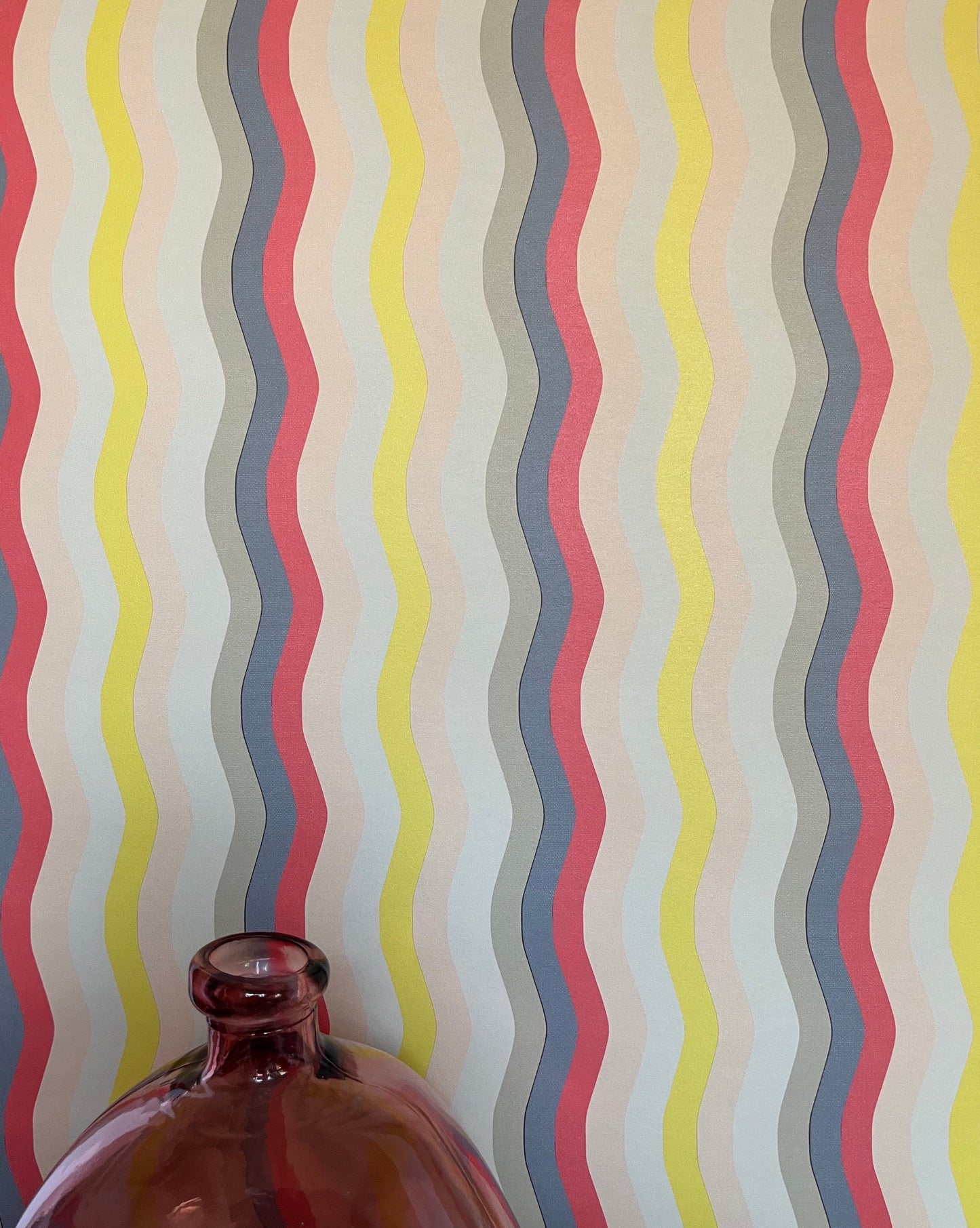Wavy Stripe Wallpaper