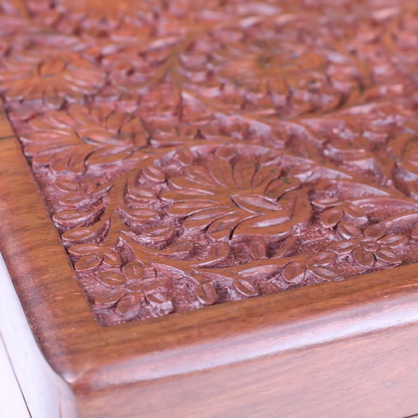 Sateek Large Hand Carved Wooden Box