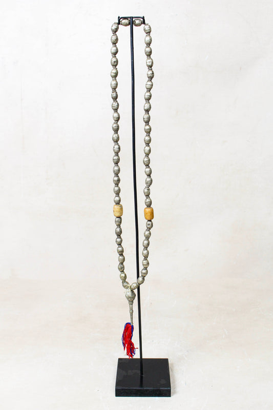 Ethiopian Silver Prayer Beads with Tassel 85.23