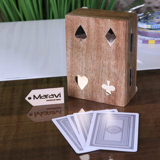 Mahe Wooden Playing Card Box