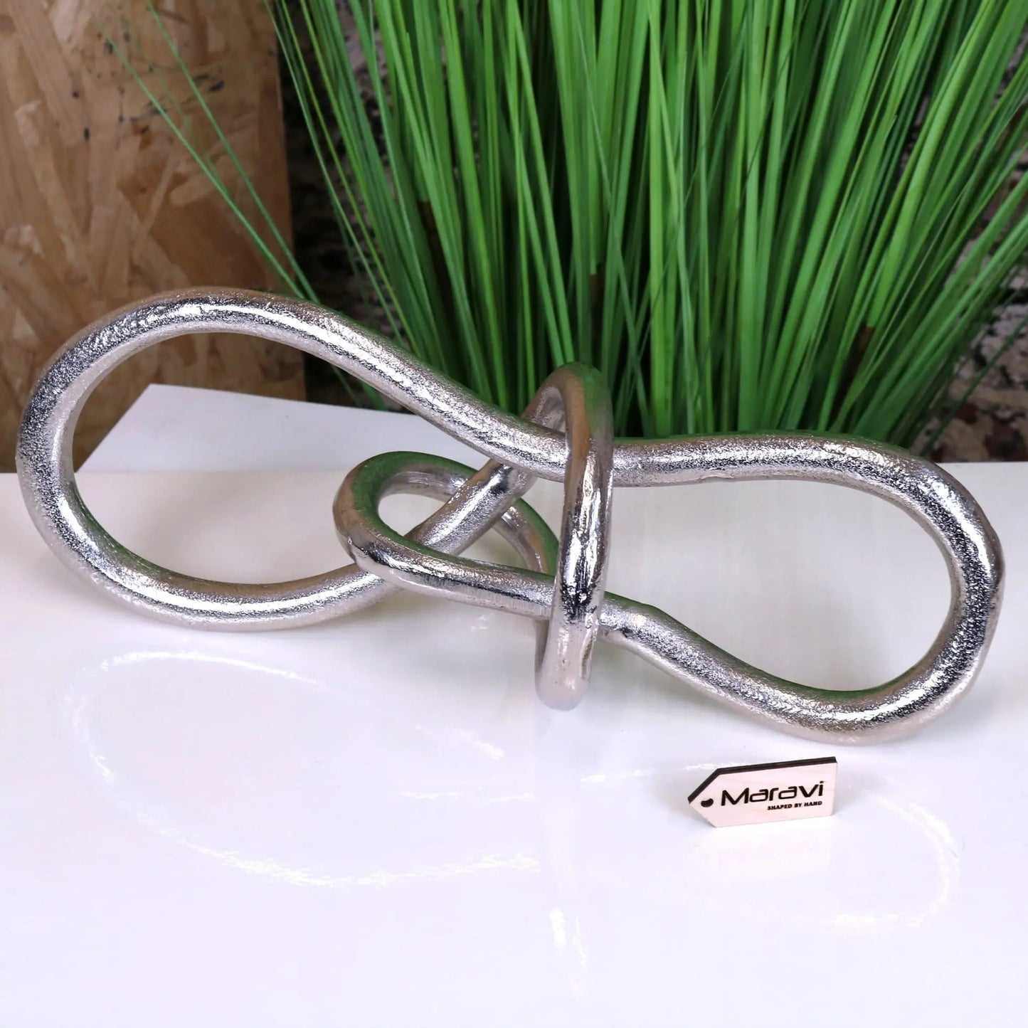 Armo Metal Knot Sculpture Luxury Ornament 38cm