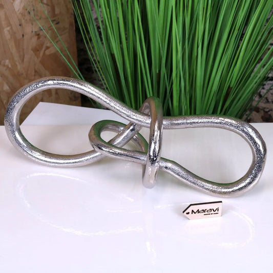 Armo Metal Knot Sculpture Luxury Ornament 38cm