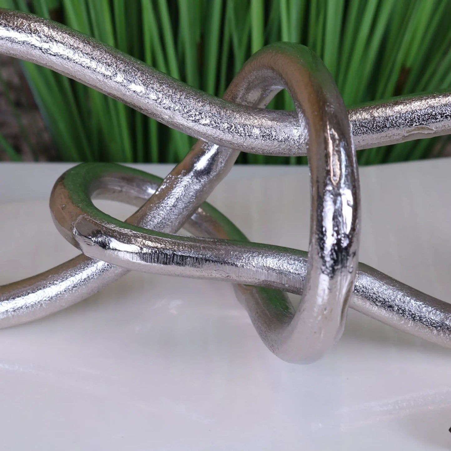 Armo Metal Knot Sculpture Luxury Ornament 38cm