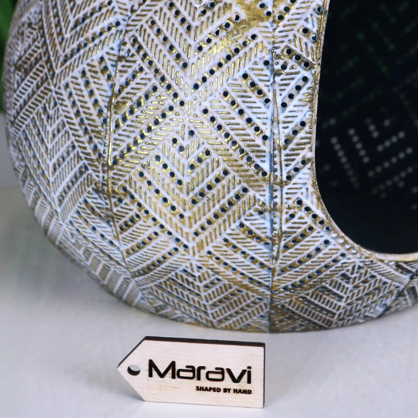 Khapri Moroccan Lantern Antiqued Gold