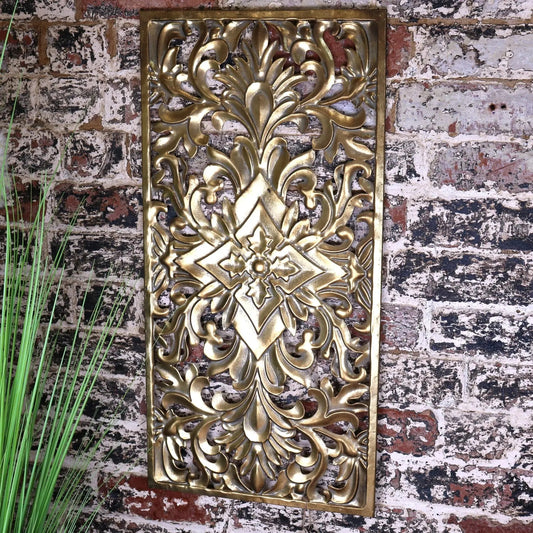 Talwara Filigree Gold Wall Art Metal