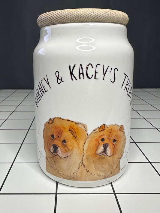 Chow Chow Treat Jar: Stylish Storage for Your Pup’s Snacks!