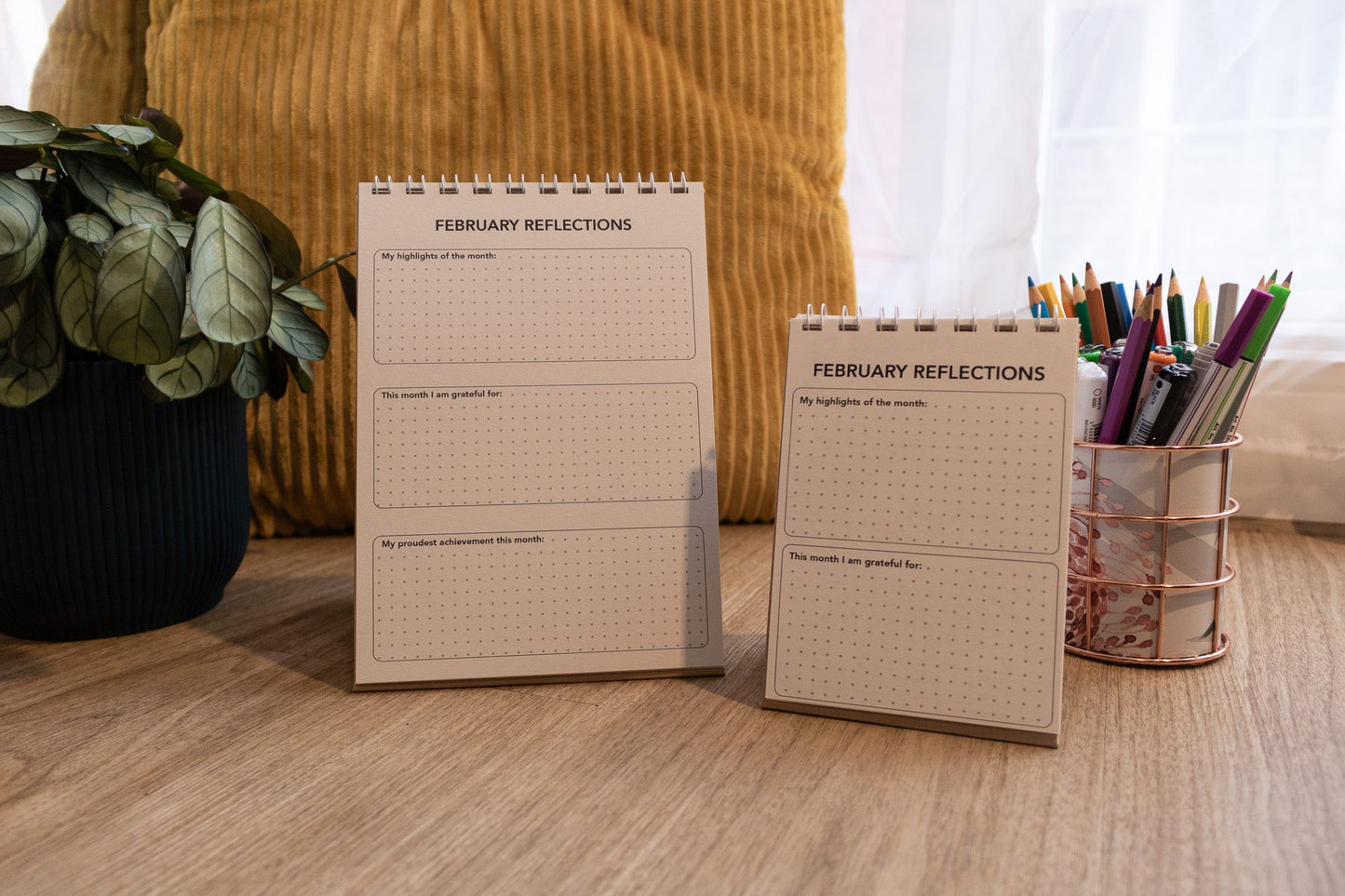 2026 Colouring Desk Calendar with Journal Prompts