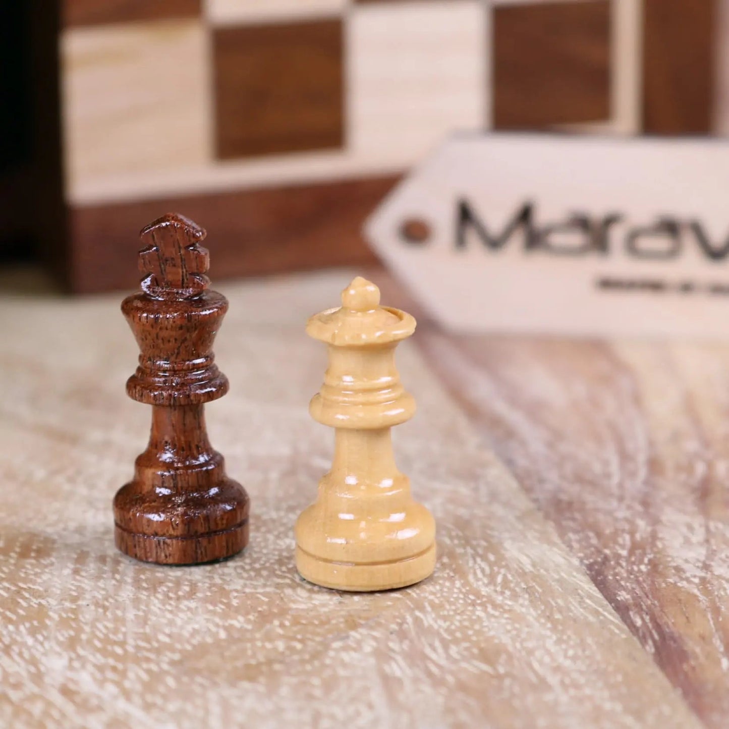 Shatranj Wooden Chess Set 18cm