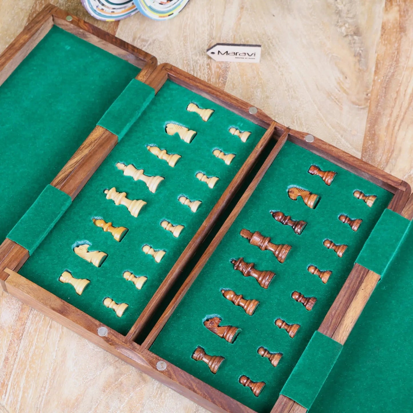 Shatranj Wooden Chess Set 26cm