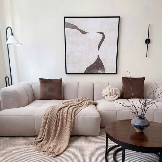 Gigi III Square Framed Printed Canvas