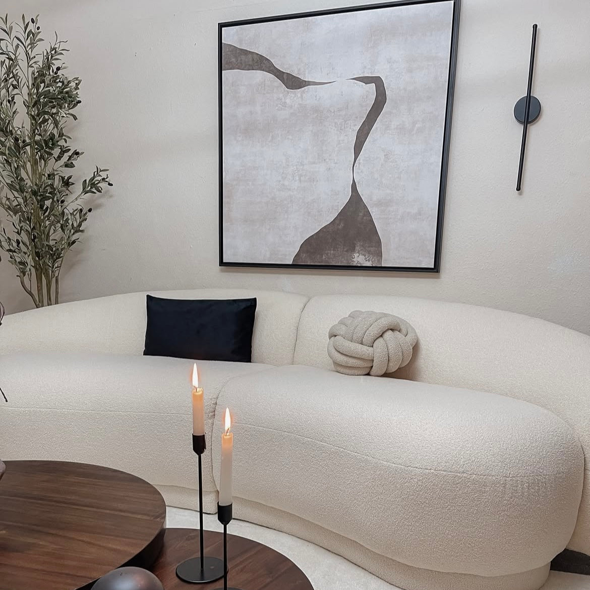 Gigi III Square Framed Printed Canvas