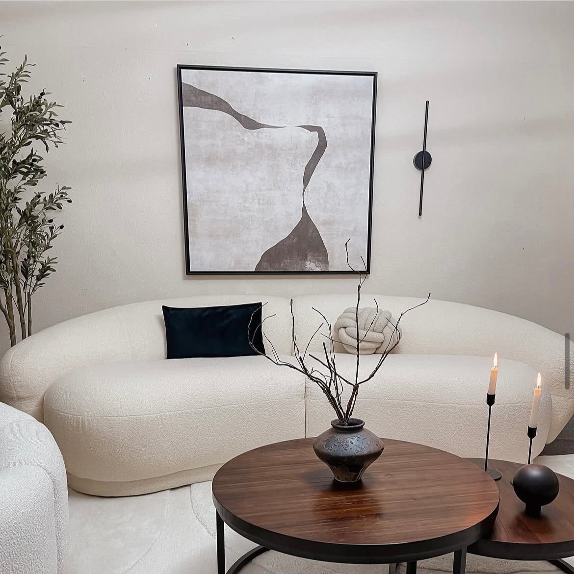 Gigi III Square Framed Printed Canvas