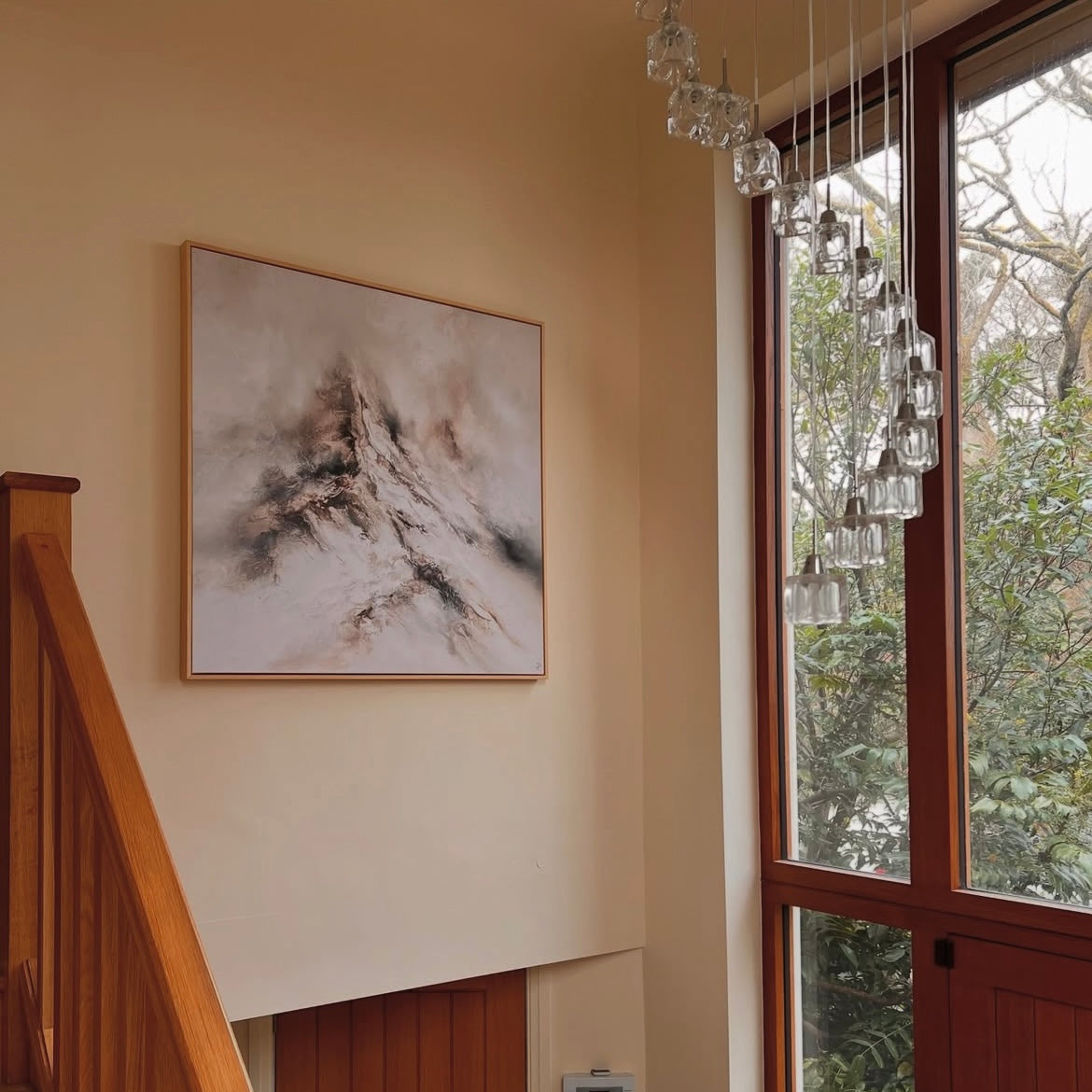 Altitude Square Framed Printed Canvas