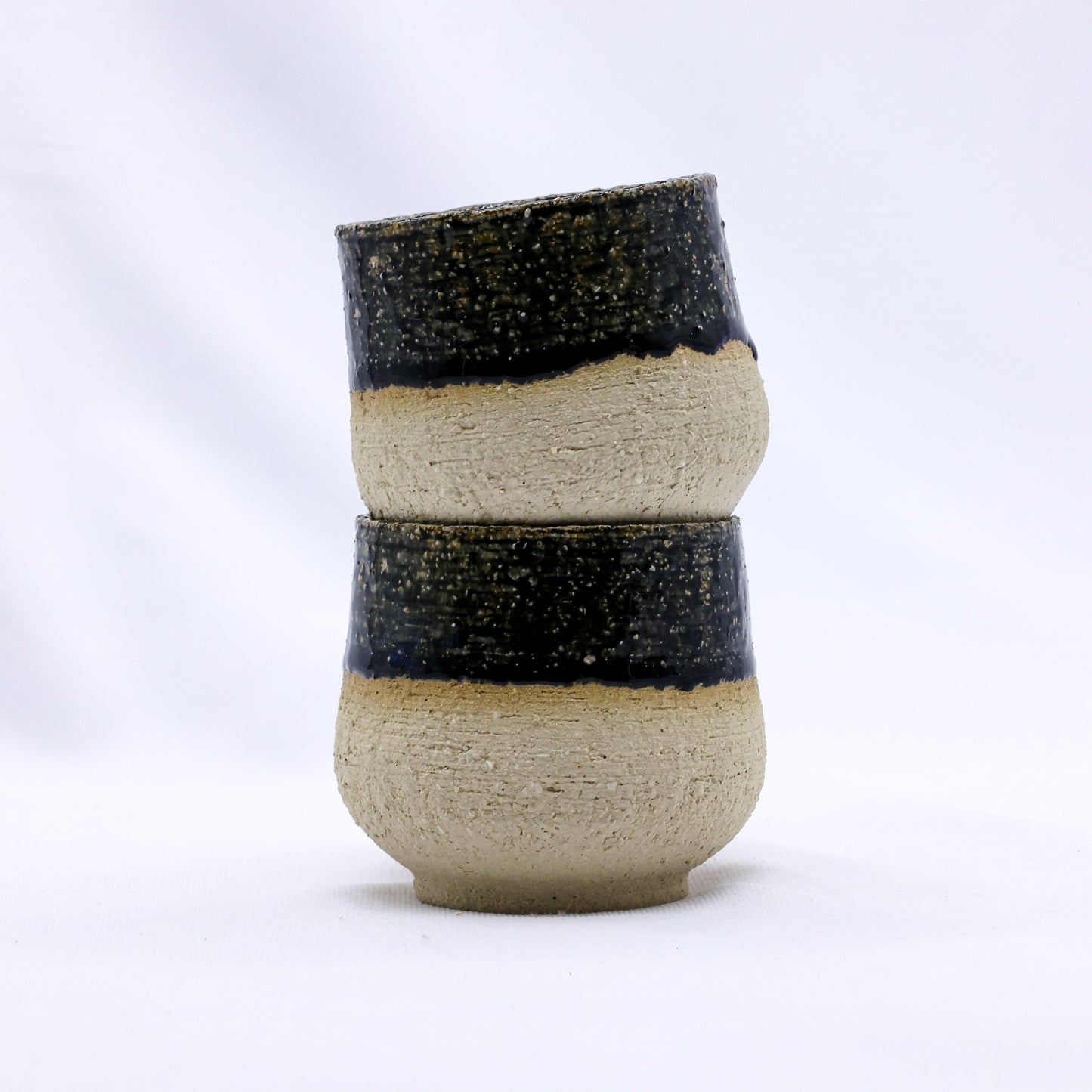 Blunero Tazza Handmade Ceramic Milled Stoneware Cappucino Mug