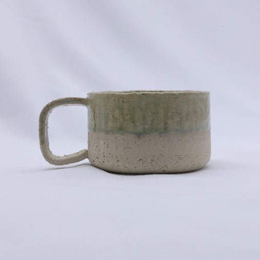 Bianca Grande Handmade Milled Stoneware Big Ceramic Mug