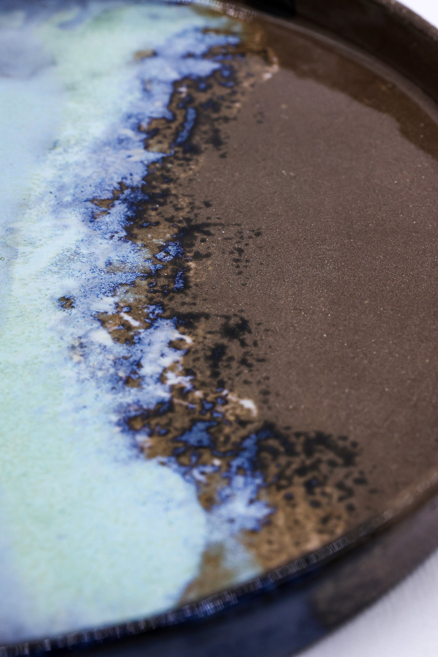 23 cm Seabrook Smoked Grey Large Stoneware Handmade Ceramic Dinner Plate