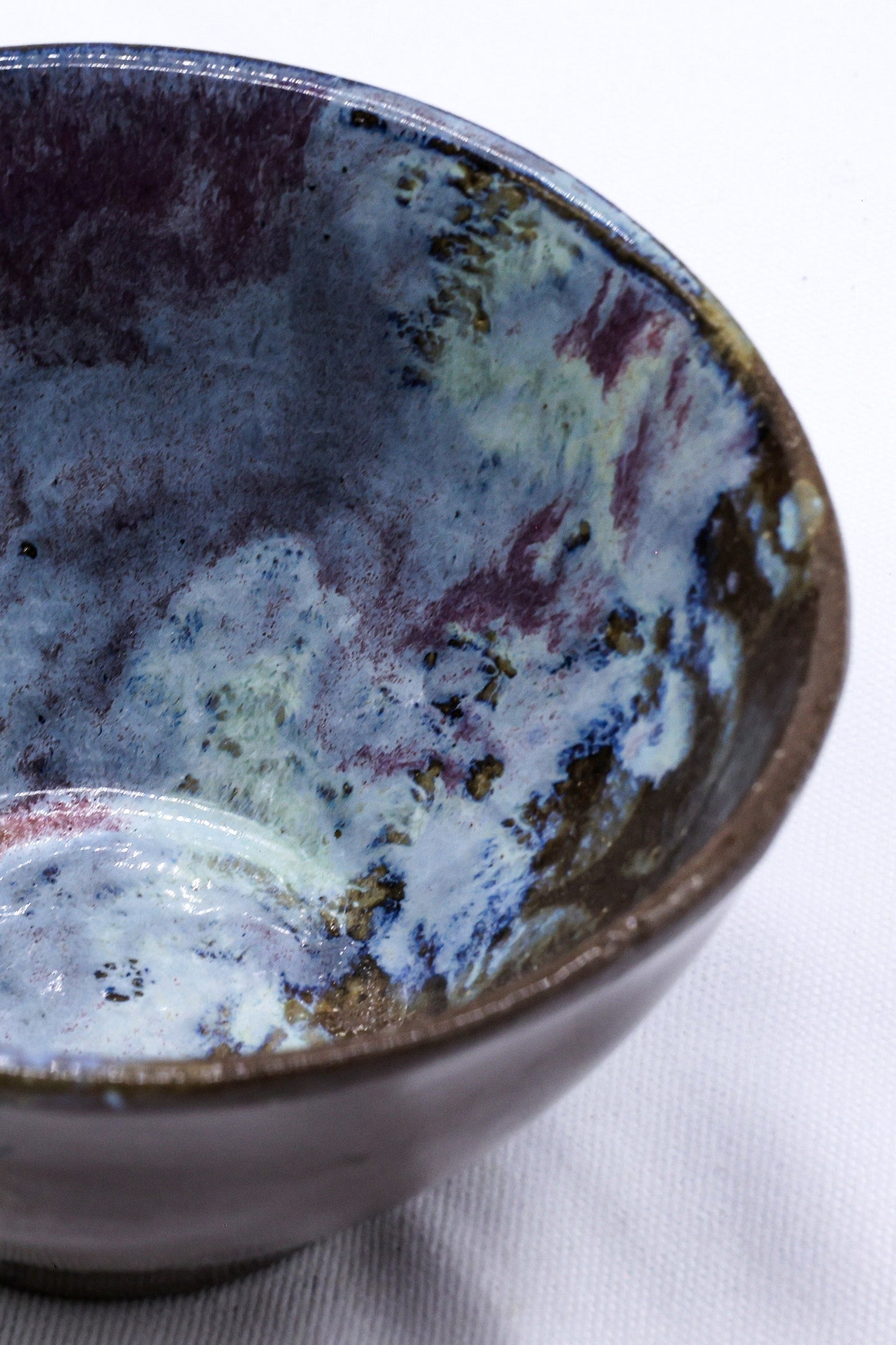Small Smoked Grey Plum Sea Mist Handmade Ceramic Stoneware Dinner Bowl