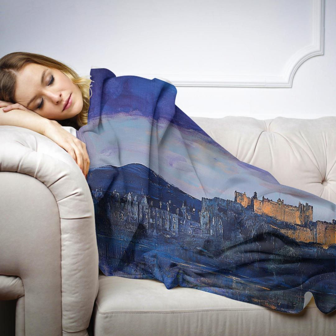 Stirling Castle Twilight Blanket