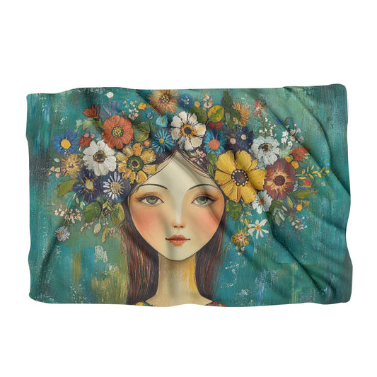 Mother's Floral Crown Blanket