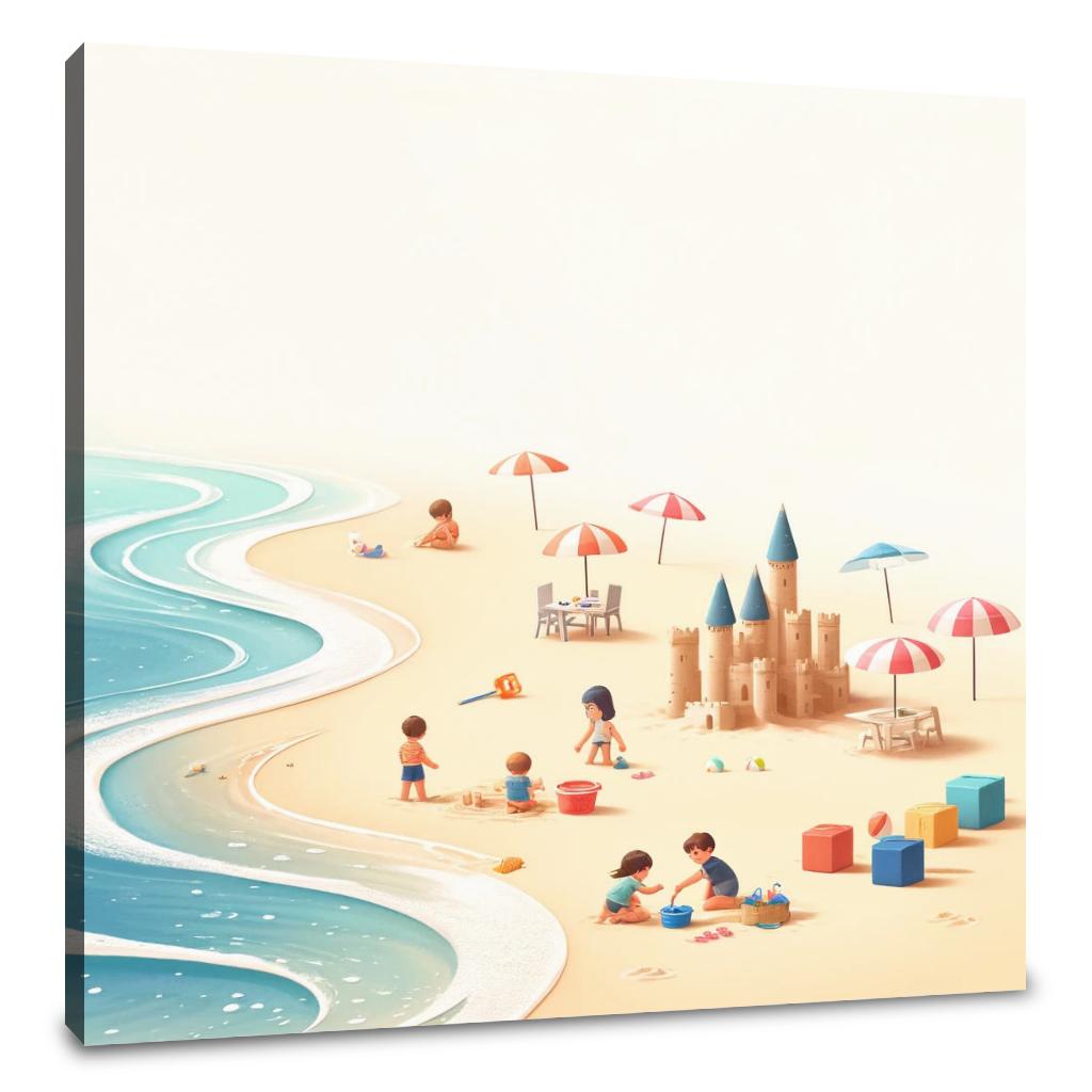 Beach Playtime Canvas