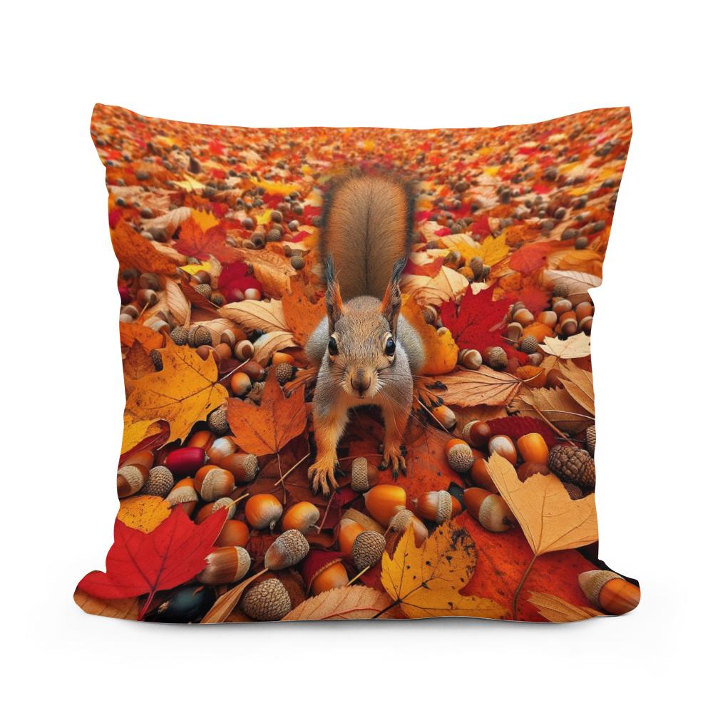 Autumn Forager Cotton Cushion