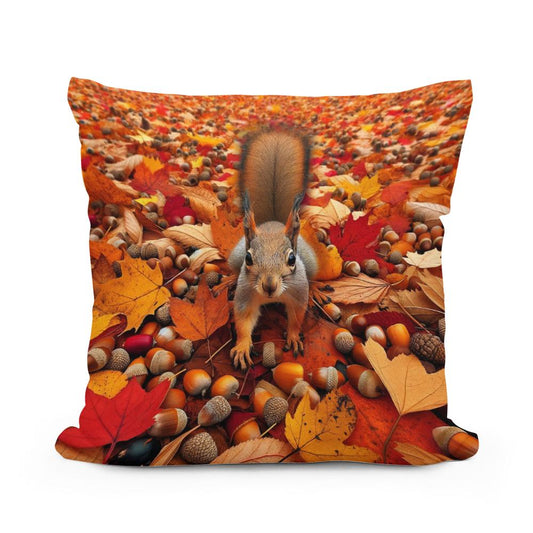 Autumn Forager Cotton Cushion