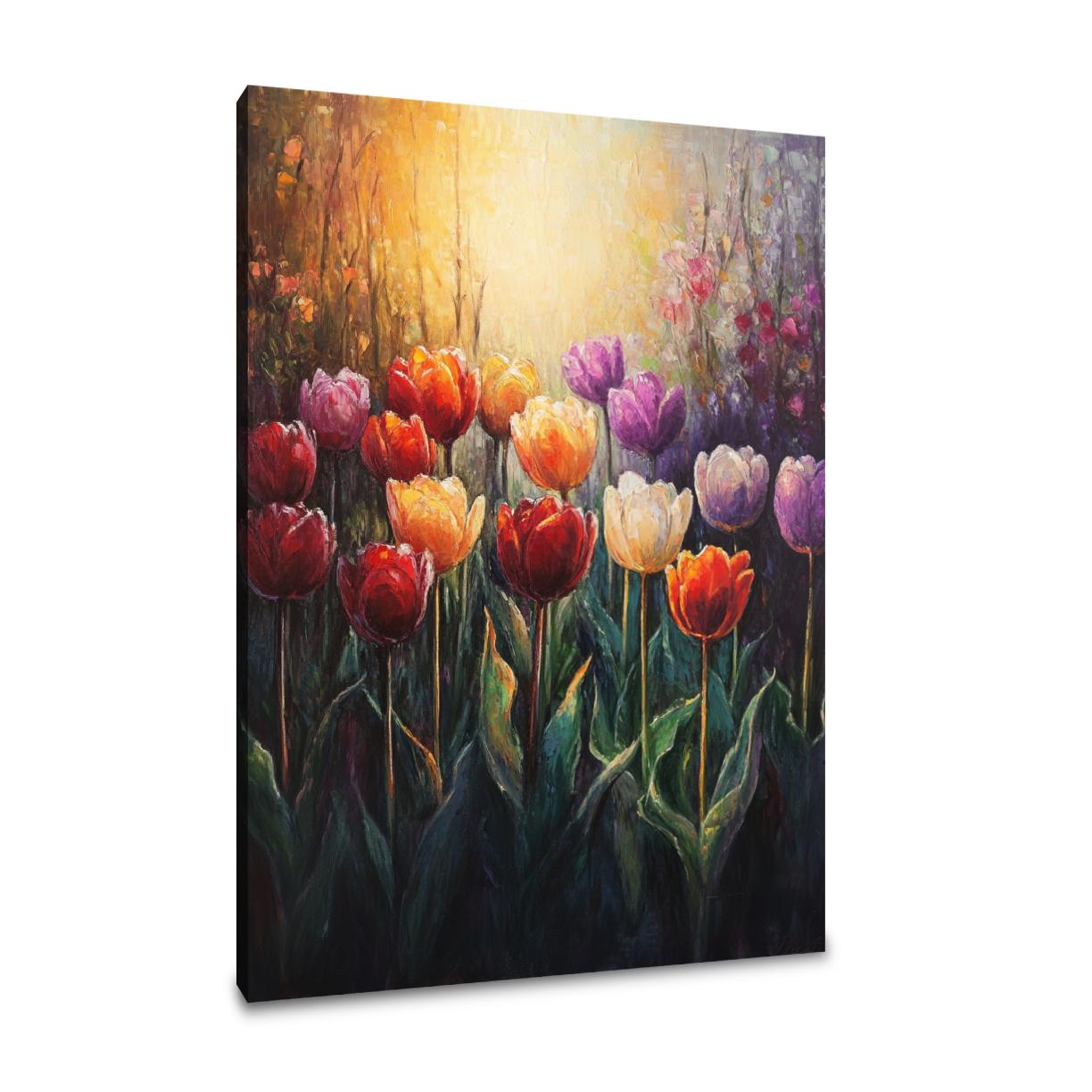 Tulip Serenade Golden Canvas