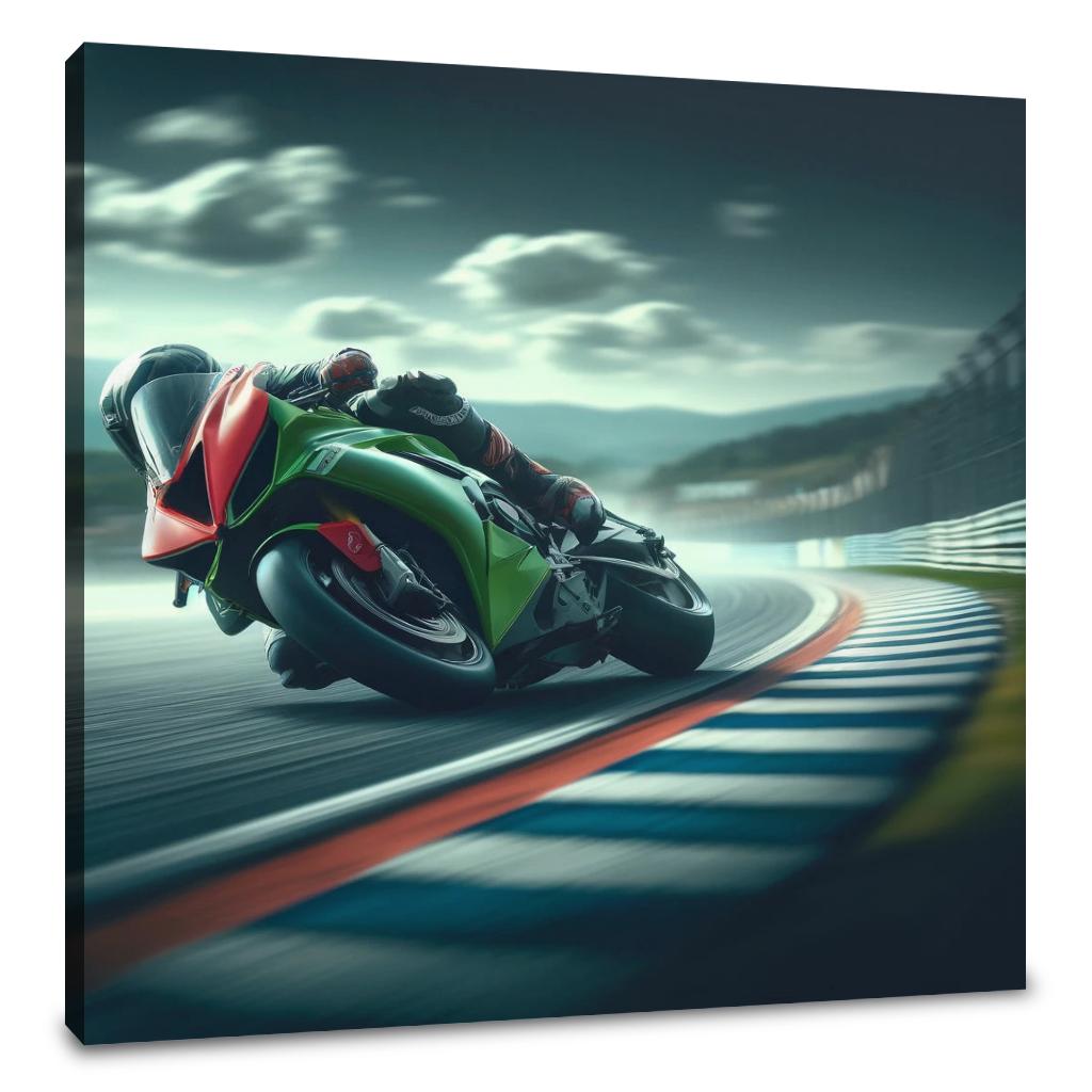 Racetrack Rush Canvas