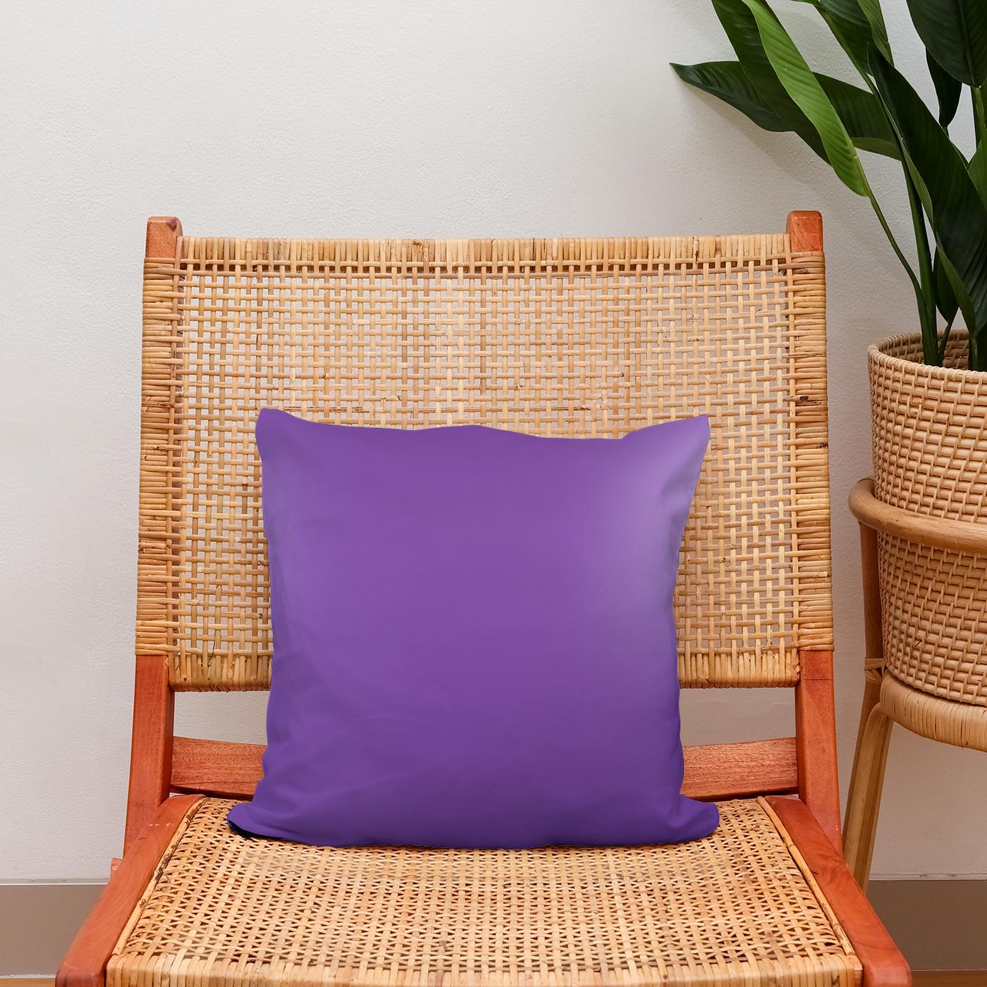 Pure Purple Cotton Cushion