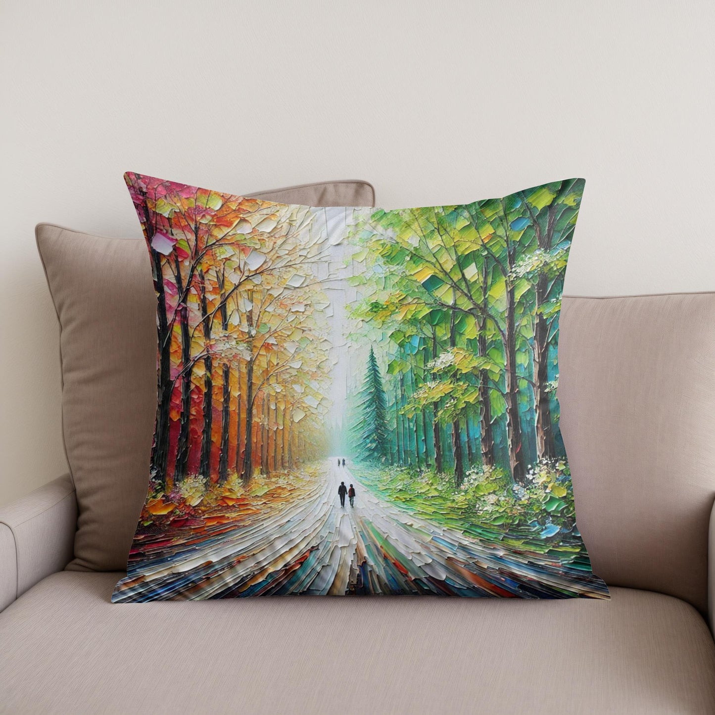Seasons Pathway Cotton Cushion