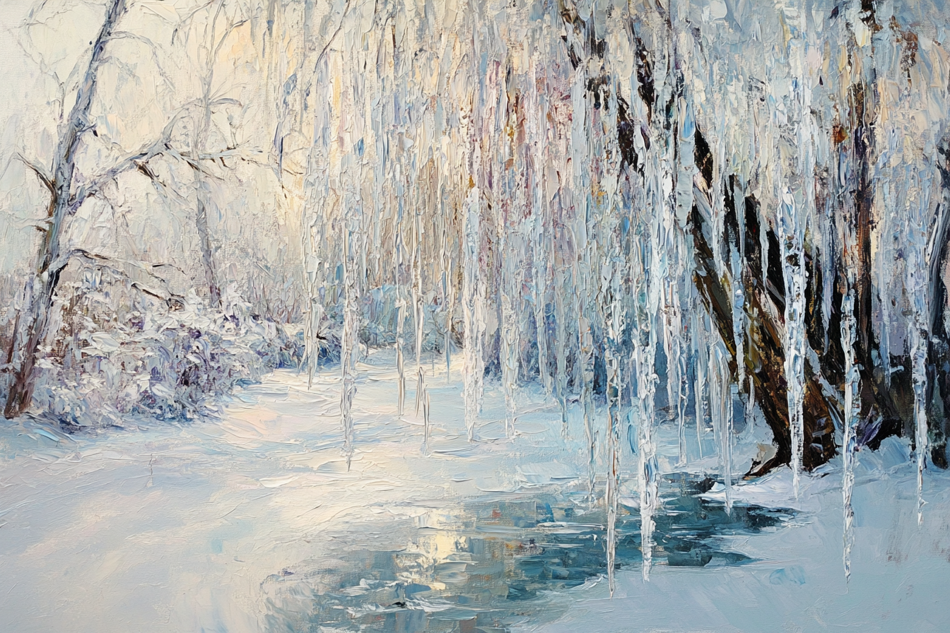 Icicle Dreamscape Canvas