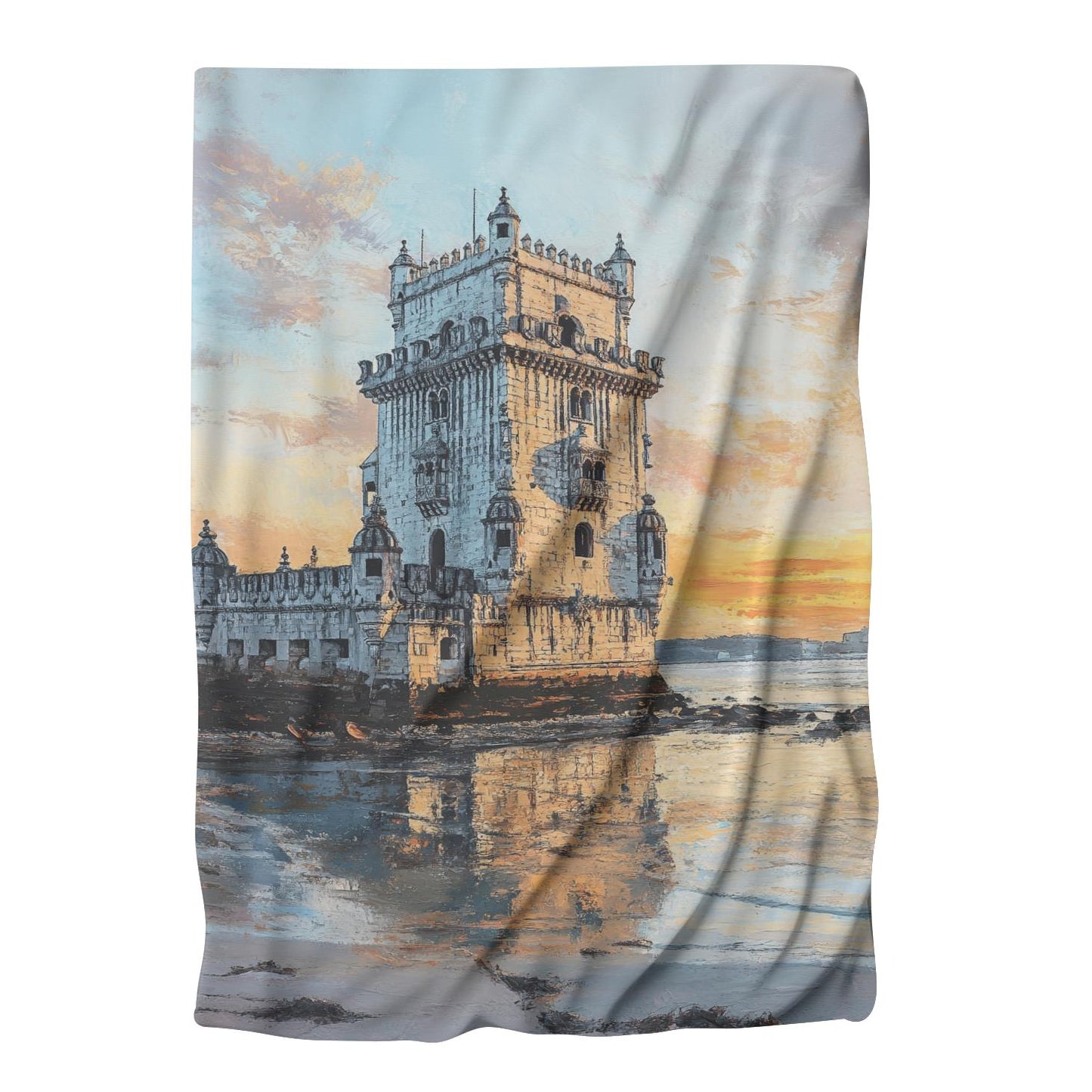 Belém Tower Sunrise Blanket