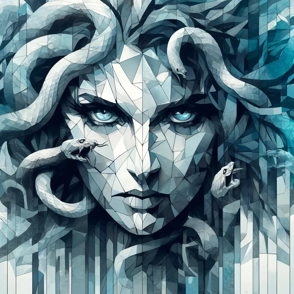 Icy Gaze Gorgon Canvas
