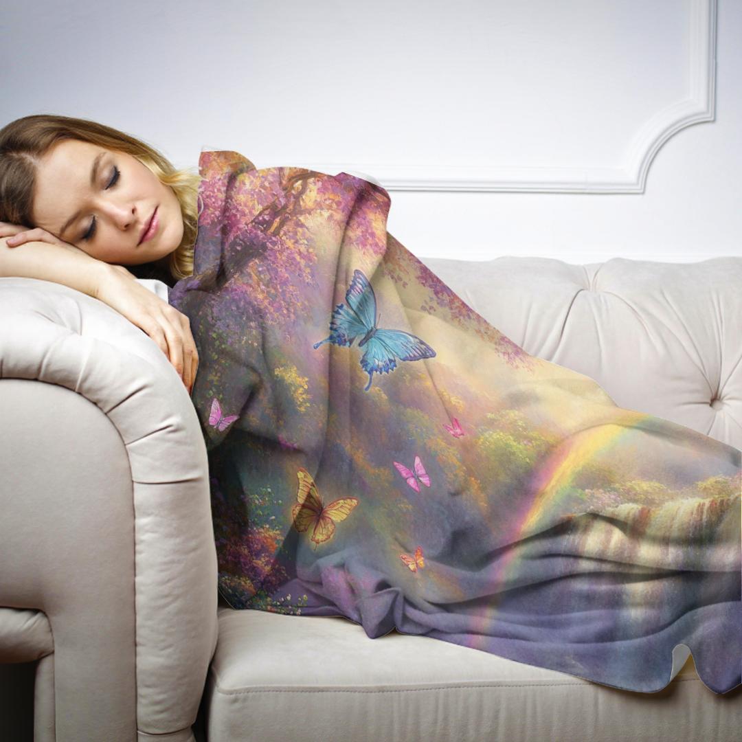 Rainbow Falls Wonderland Blanket