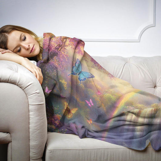 Rainbow Falls Wonderland Blanket