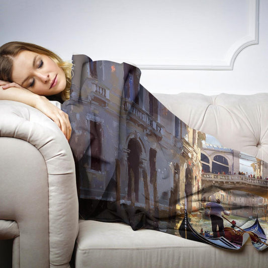 Venetian Canals Blanket