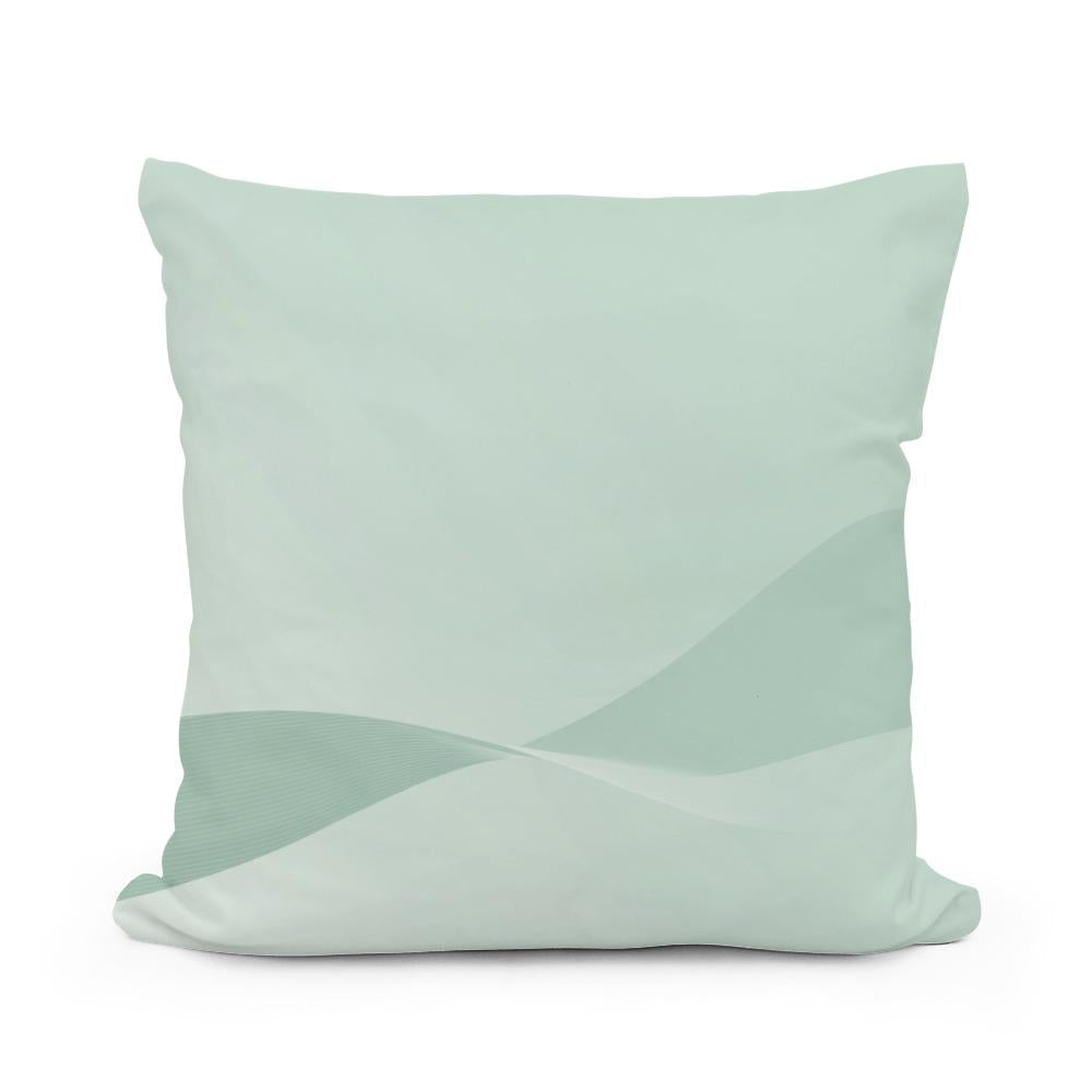Serene Wave Cotton Cushion