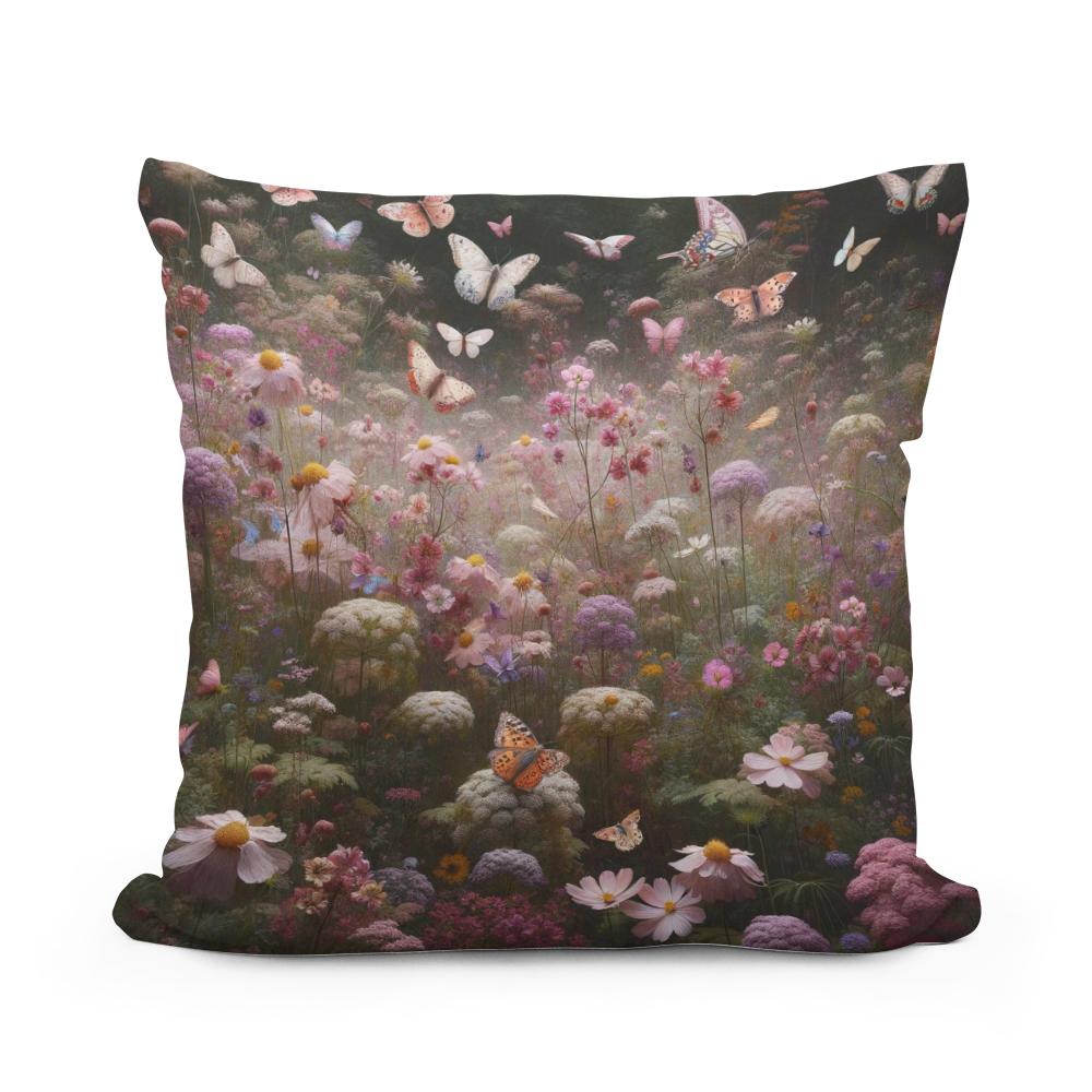 Butterfly Haven Cotton Cushion