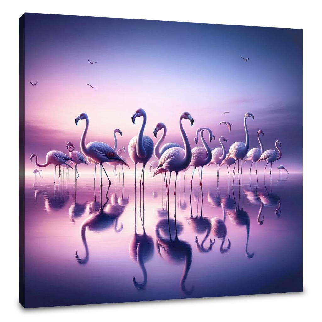 Twilight Flamingo Canvas
