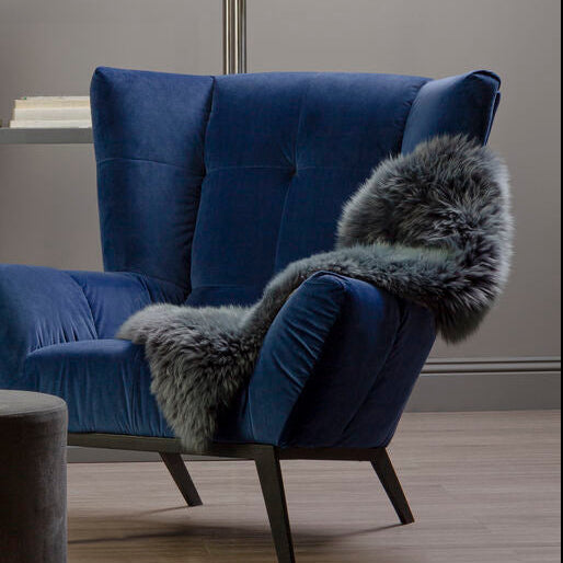 Bosie Sheepskin Gunmetal Rug