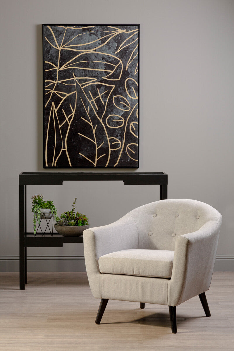 Black Console Table with Storage | Osaka