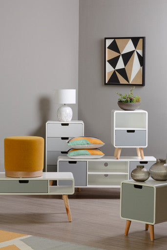 Nullah Large Smoked Grey Glass Vase