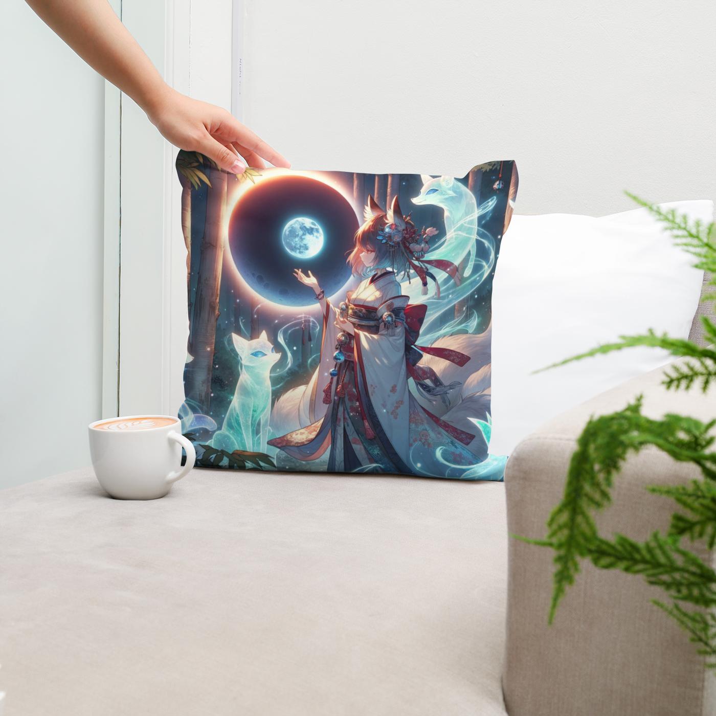 Eclipse Fox Spirit Bond Cotton Cushion