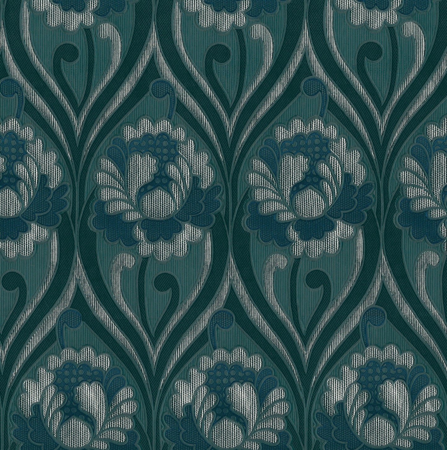 Vintage floral Damask Wallpaper
