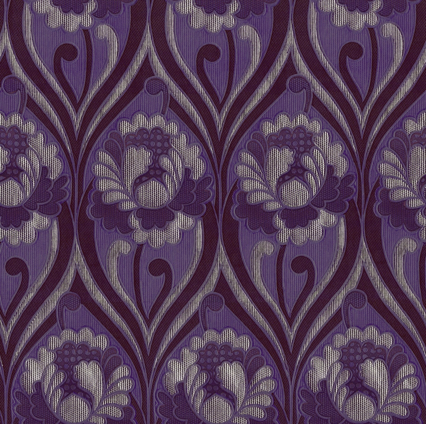 Vintage floral Damask Wallpaper