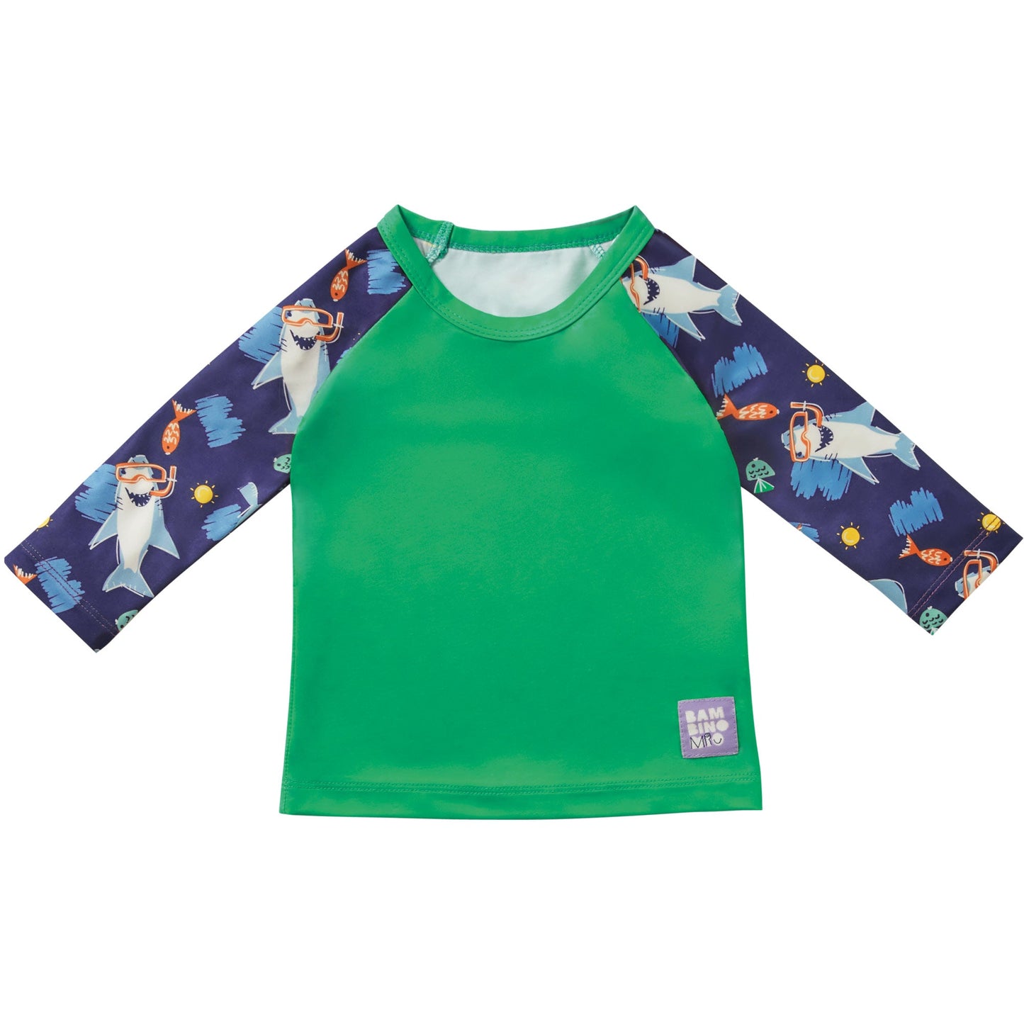 UPF 40+ Soft and Gentle Protective Swim Rash Vest in Ocean Exlorers